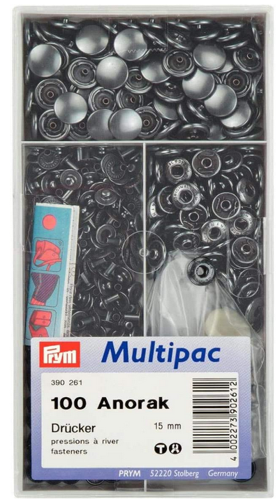 Prym Anorak-Druckknöpfe Multipack 390261 Prym Anorak-Druckknöpfe Multipack 390261