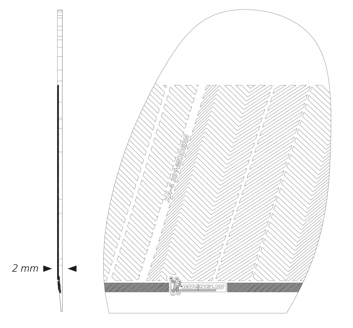 Michelin Modern Halbs. Michelin Modern Halbs.