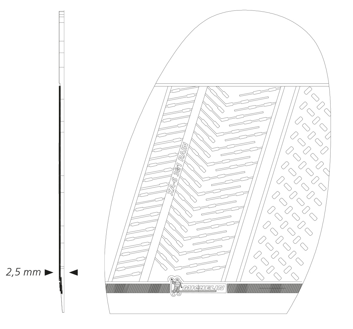 Michelin Rain Halbs. Michelin Rain Halbs.