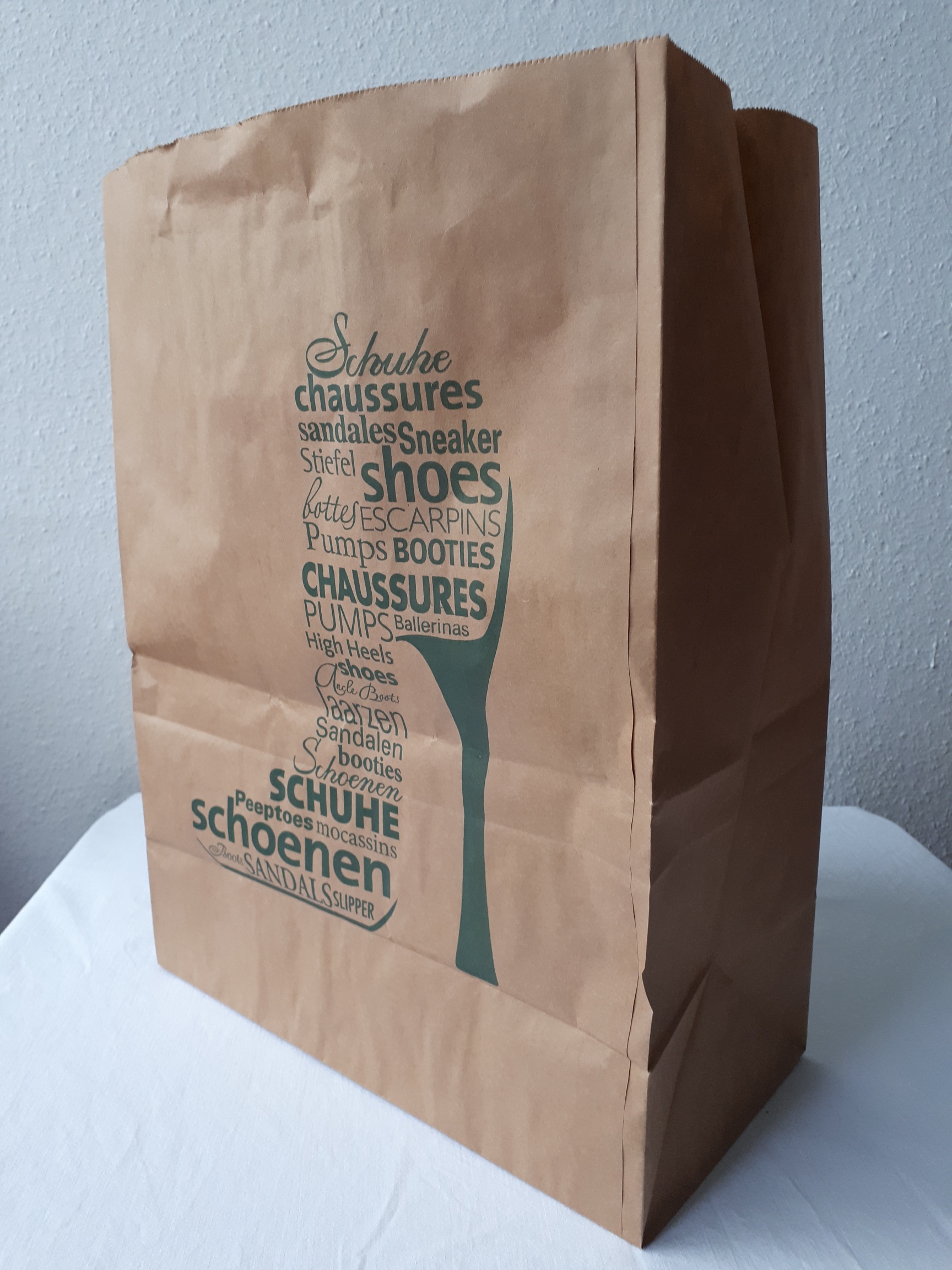 Papier Tragetasche Schuhe groß Papier Tragetasche Schuhe groß