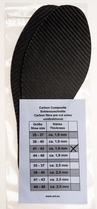AR Carbonfaser Sohlen 2,5 mm