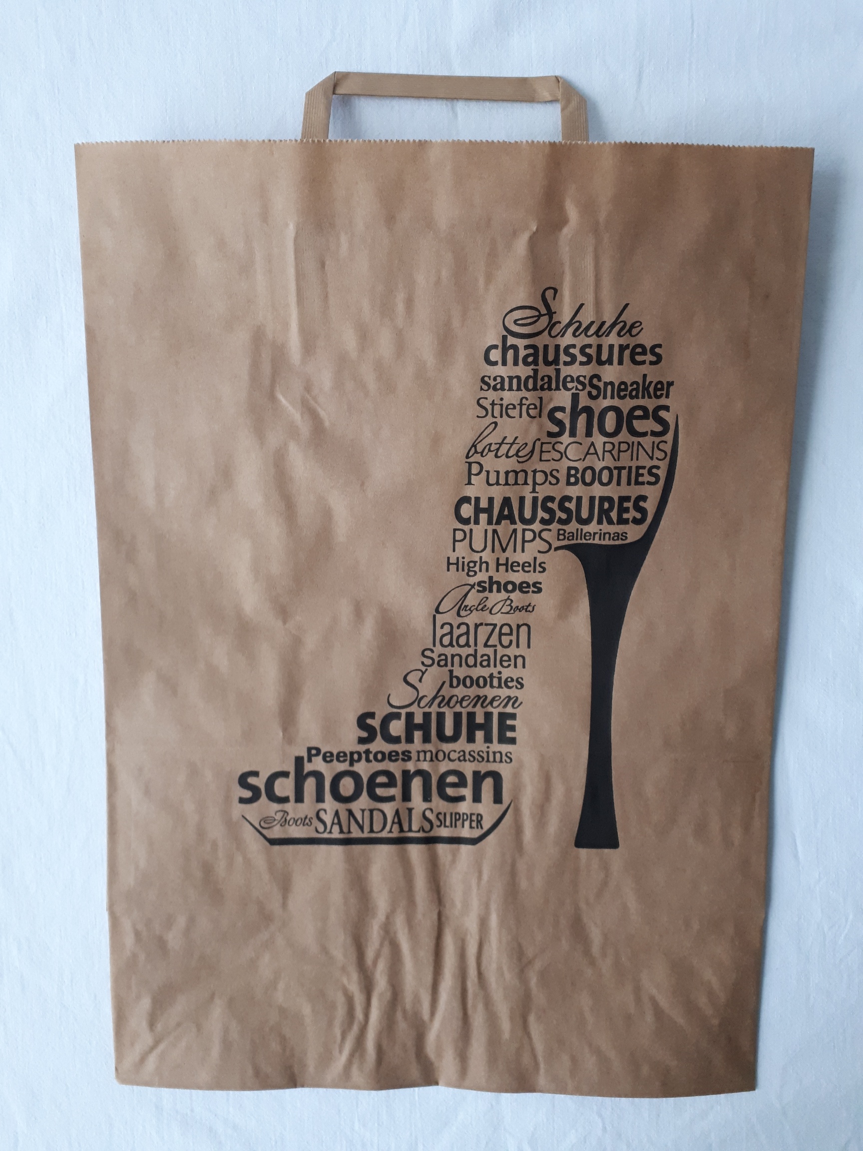 Papier Tragetasche Schuhe