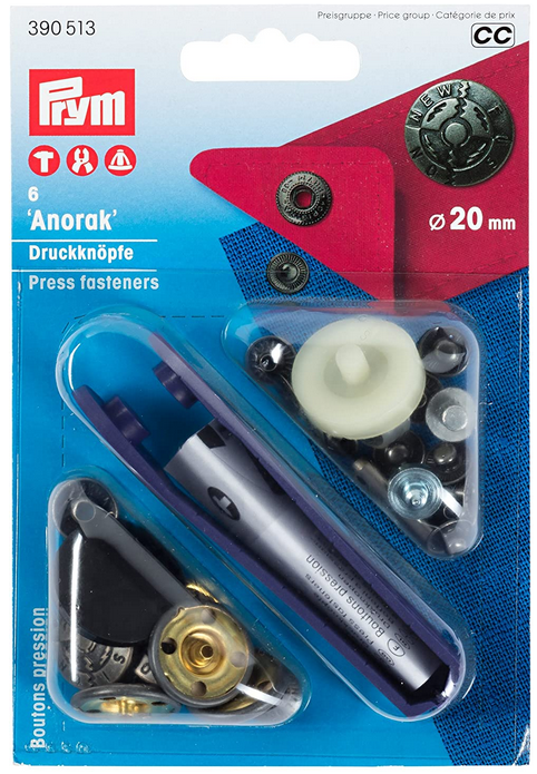 Prym Anorak Druckknöpfe 390513