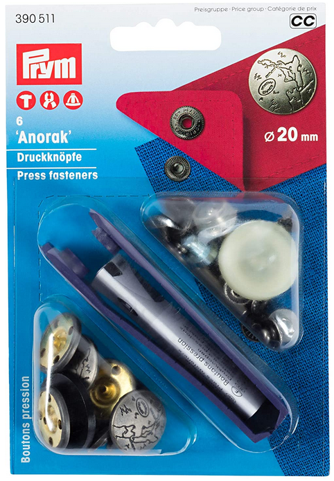 Prym Anorak Druckknöpfe 390511