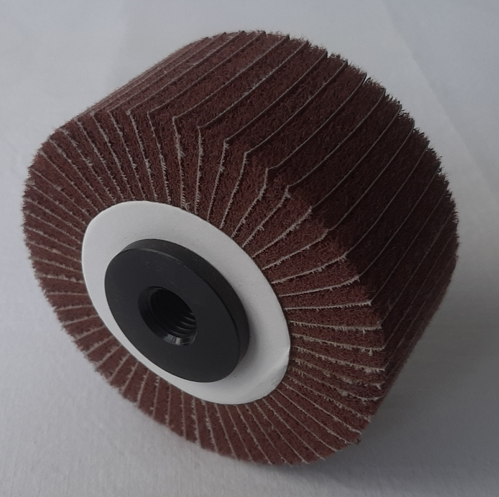 Lamellenscheibe 105x50mm M 16 rot mit Schleifeinlage