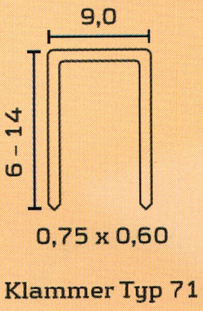 Bea-Klammern 71 Bea-Klammern 71